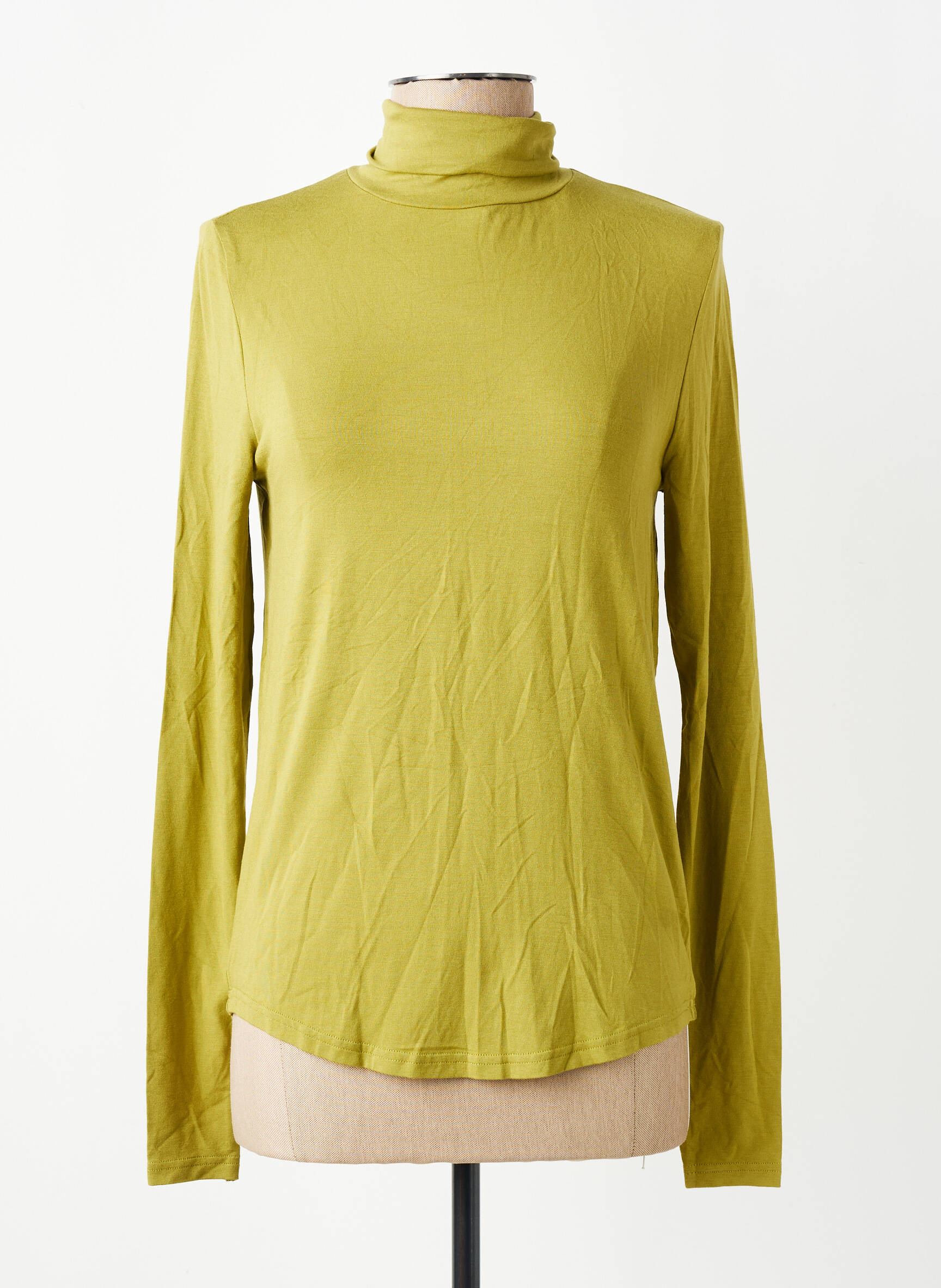 Sous-pull stretch manches longues vert FRNCH femme