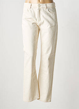 Jeans coupe droite taille normale taille normale beige FABIENNE CHAPOT femme