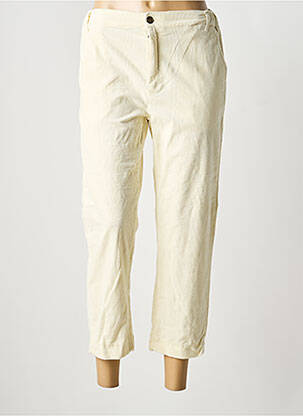 Pantalon 7/8 taille élastique taille normale beige HOD femme