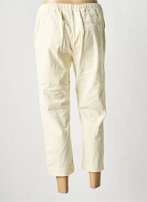 Pantalon 7/8 taille élastique taille normale beige HOD femme