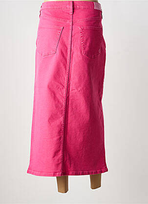 Jupe longue coupe droite rose FABIENNE CHAPOT femme