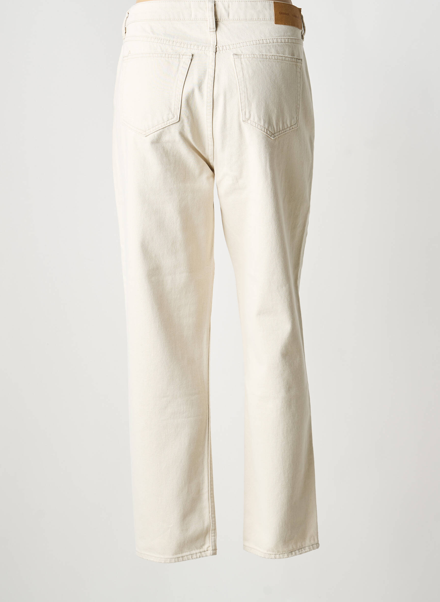 Jeans coupe droite taille normale taille normale beige SAMSOE & SAMSOE femme
