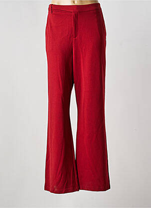 Pantalon flare stretch taille normale rouge SURKANA femme
