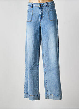 Jeans coupe large stretch taille normale bleu IVY BEAU femme