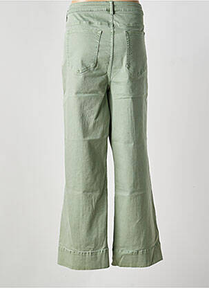 Jeans coupe large stretch taille normale vert YEST femme