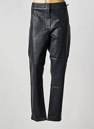 Pantalon slim tissage enduit taille normale noir JULIE GUERLANDE femme
