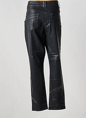 Pantalon slim tissage enduit taille normale noir JULIE GUERLANDE femme