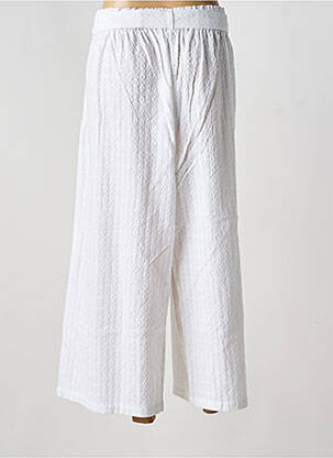 Pantalon 7/8 tissage popeline blanc ORIENTIQUE NATURALLY femme