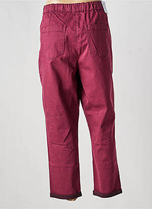 Pantalon slim taille élastique taille normale rouge JULIE GUERLANDE femme