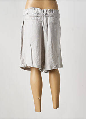 Short fermeture zippée sous rabat boutonné taille normale gris YEST femme