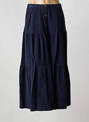 Jupe longue taille haute bleu ORIENTIQUE NATURALLY femme