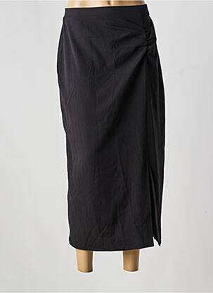 Jupe longue fermeture zippée au dos noir K-DESIGN femme