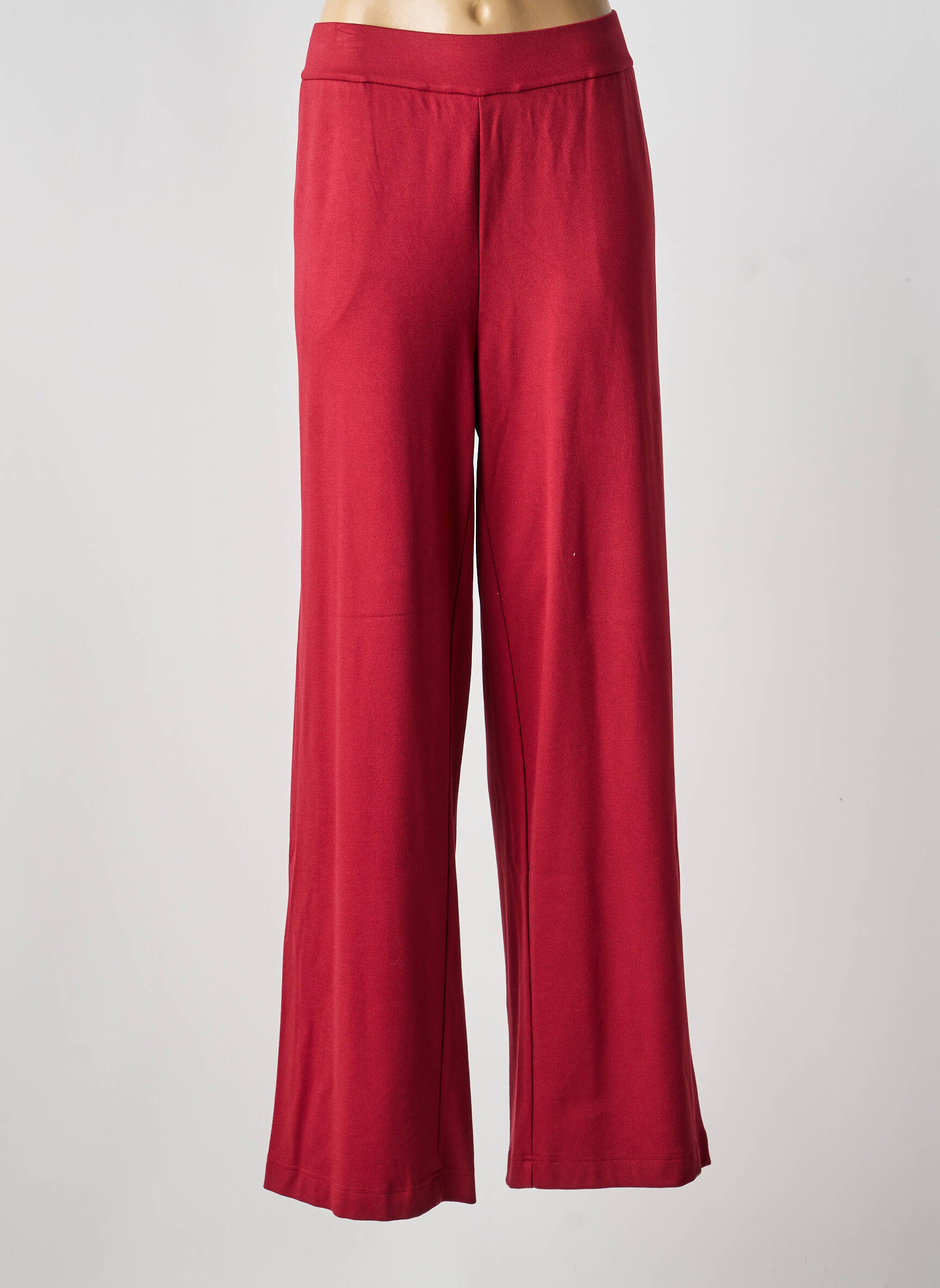 Pantalon large poches taille normale rouge YEST femme
