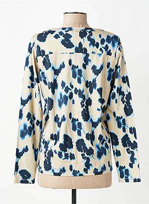 T-shirt imprimé fantaisie manches longues bleu YEST femme