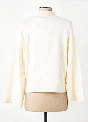 Pull coupe cintrée manches longues beige SURKANA femme