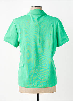 Polo coupe droite manches courtes vert K-DESIGN femme