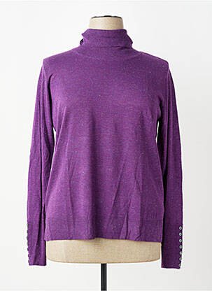 Pull coupe droite manches longues violet YEST femme