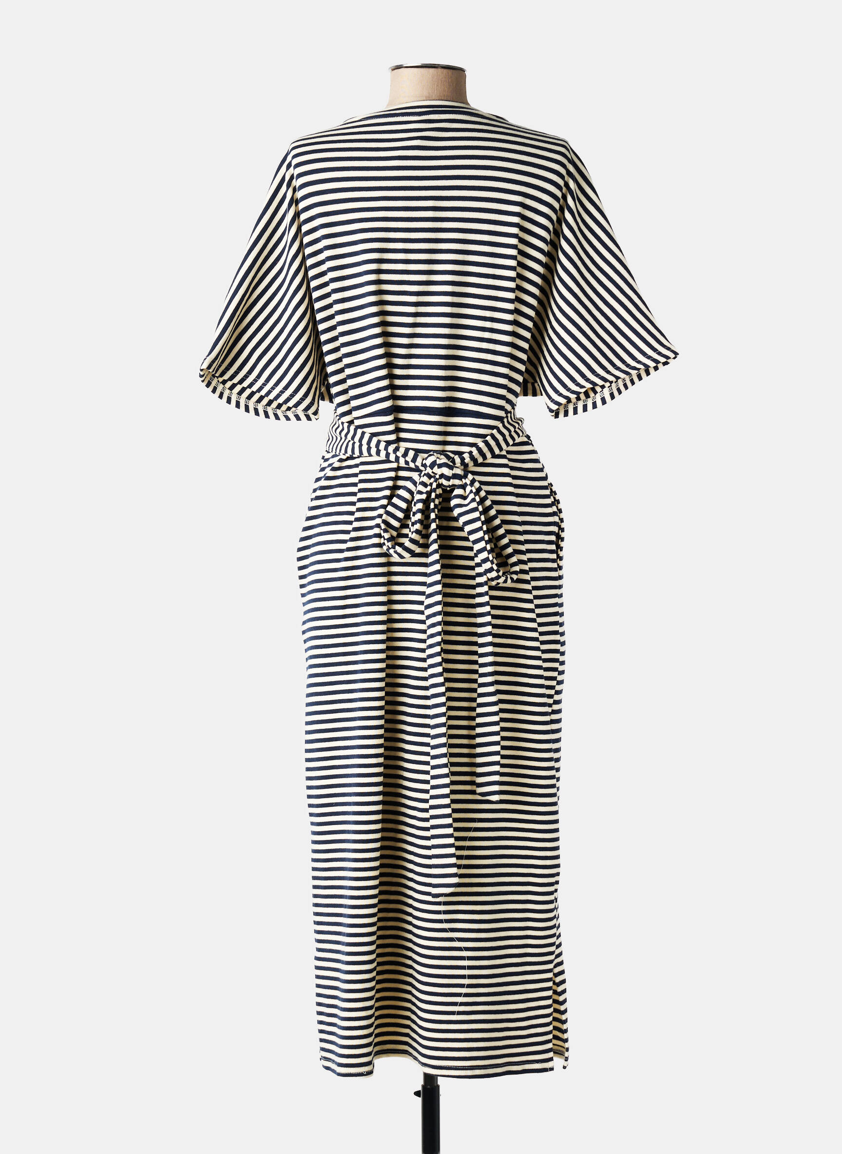 Robe longue manches courtes manches courtes bleu IVY BEAU femme