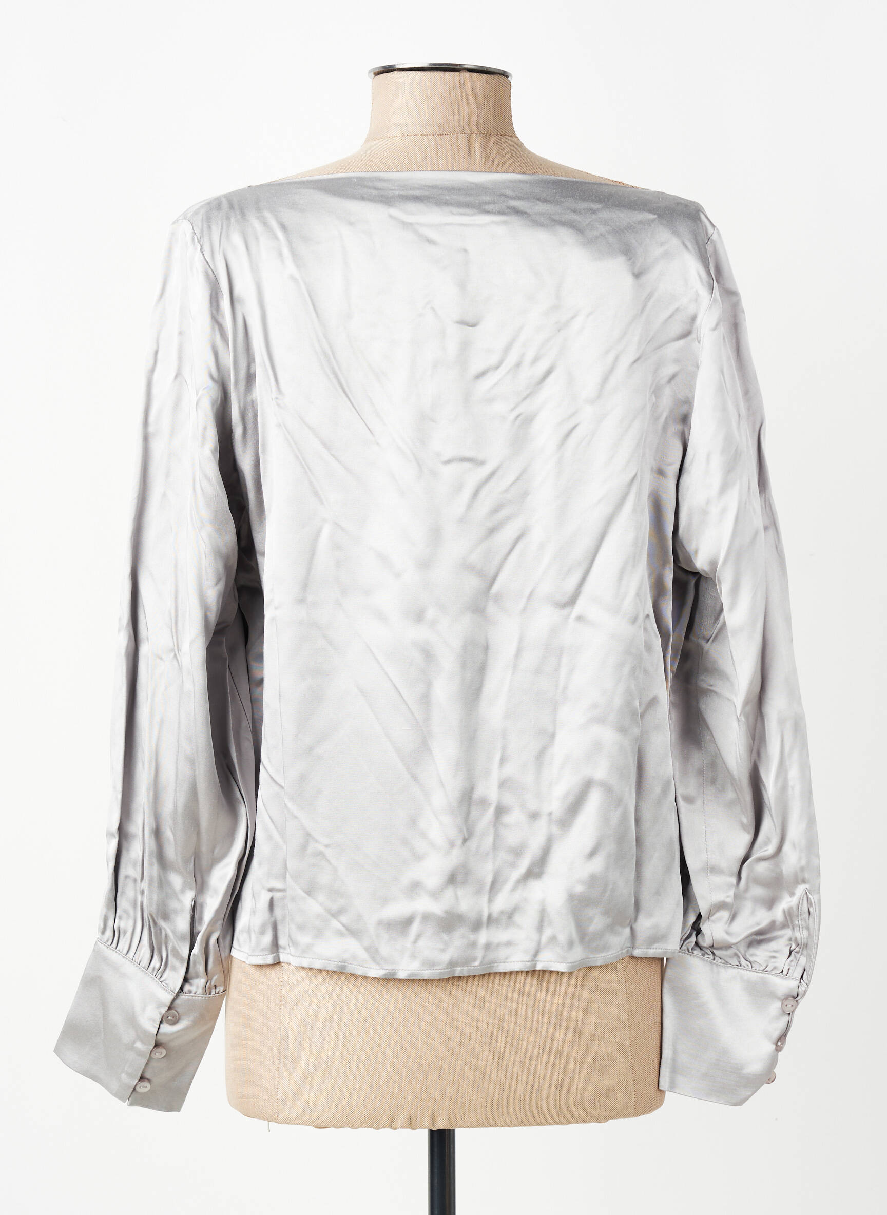 Top manches longues manches longues argent SURKANA femme