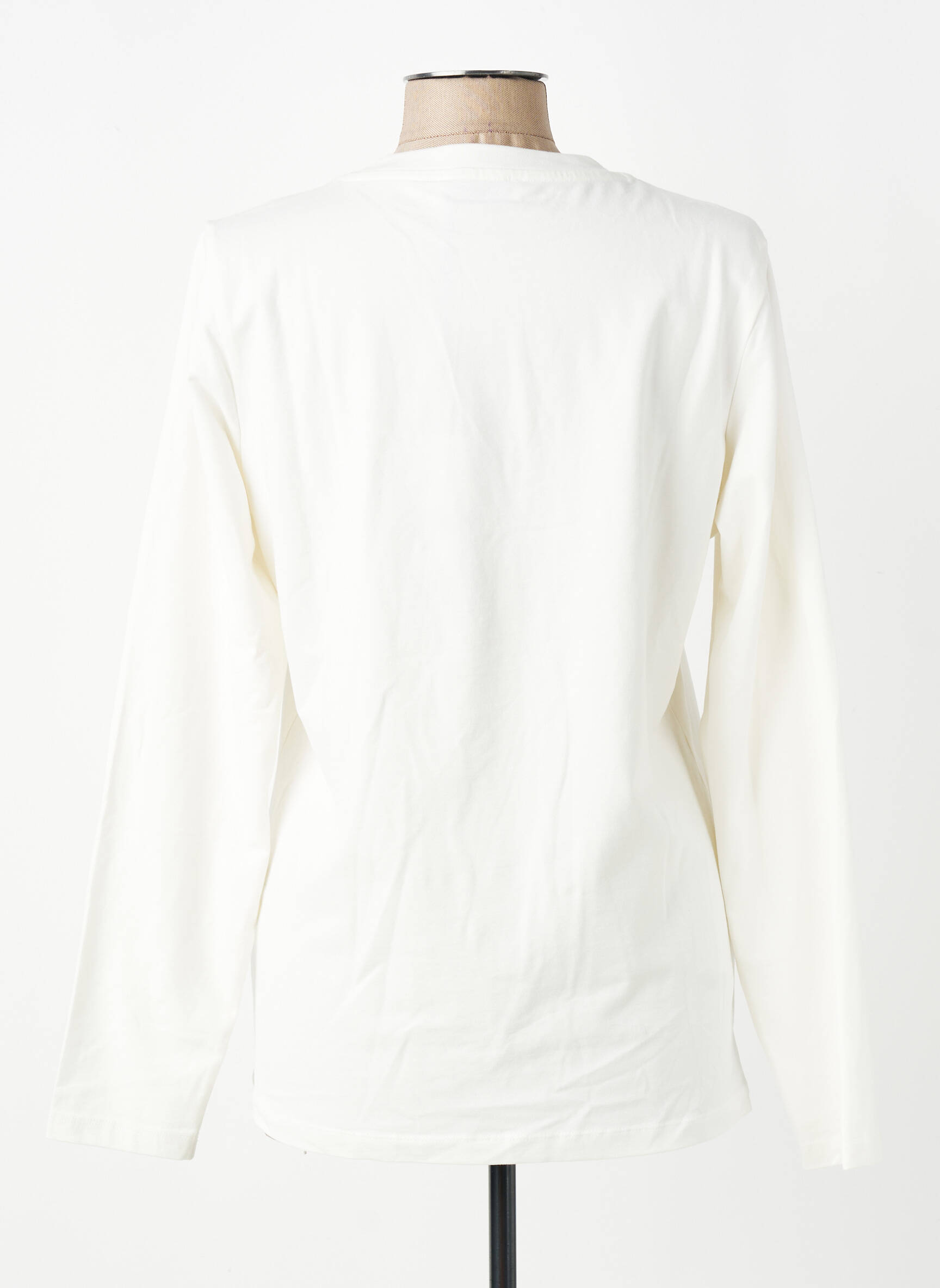 T-shirt manches longues manches longues blanc YES.ZEE femme