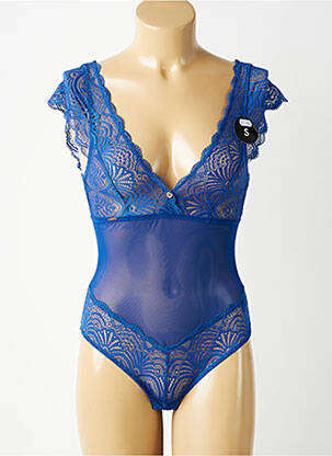 Body lingerie légère et transparente bleu ESCORT femme