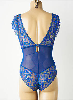 Body lingerie légère et transparente bleu ESCORT femme