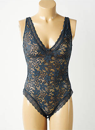 Body lingerie légère et transparente gris STEFFY femme