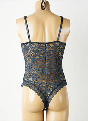 Body lingerie légère et transparente gris STEFFY femme