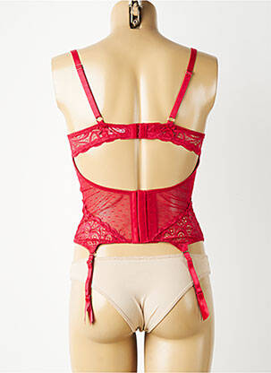 Guêpière/porte-jarretelle avec armature rose VALEGE femme