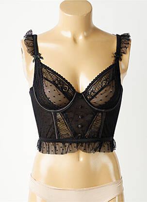Soutien-gorge légère et transparente haut soutien-gorge emboitant noir LINGADORE femme