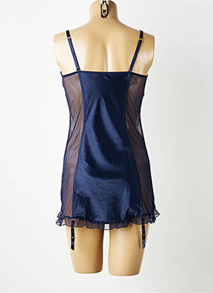 Nuisette/combinette effet matière satinée bleu BRIGITTE BARDOT femme