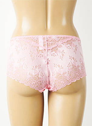 Shorty tissage dentelle rose VALEGE femme