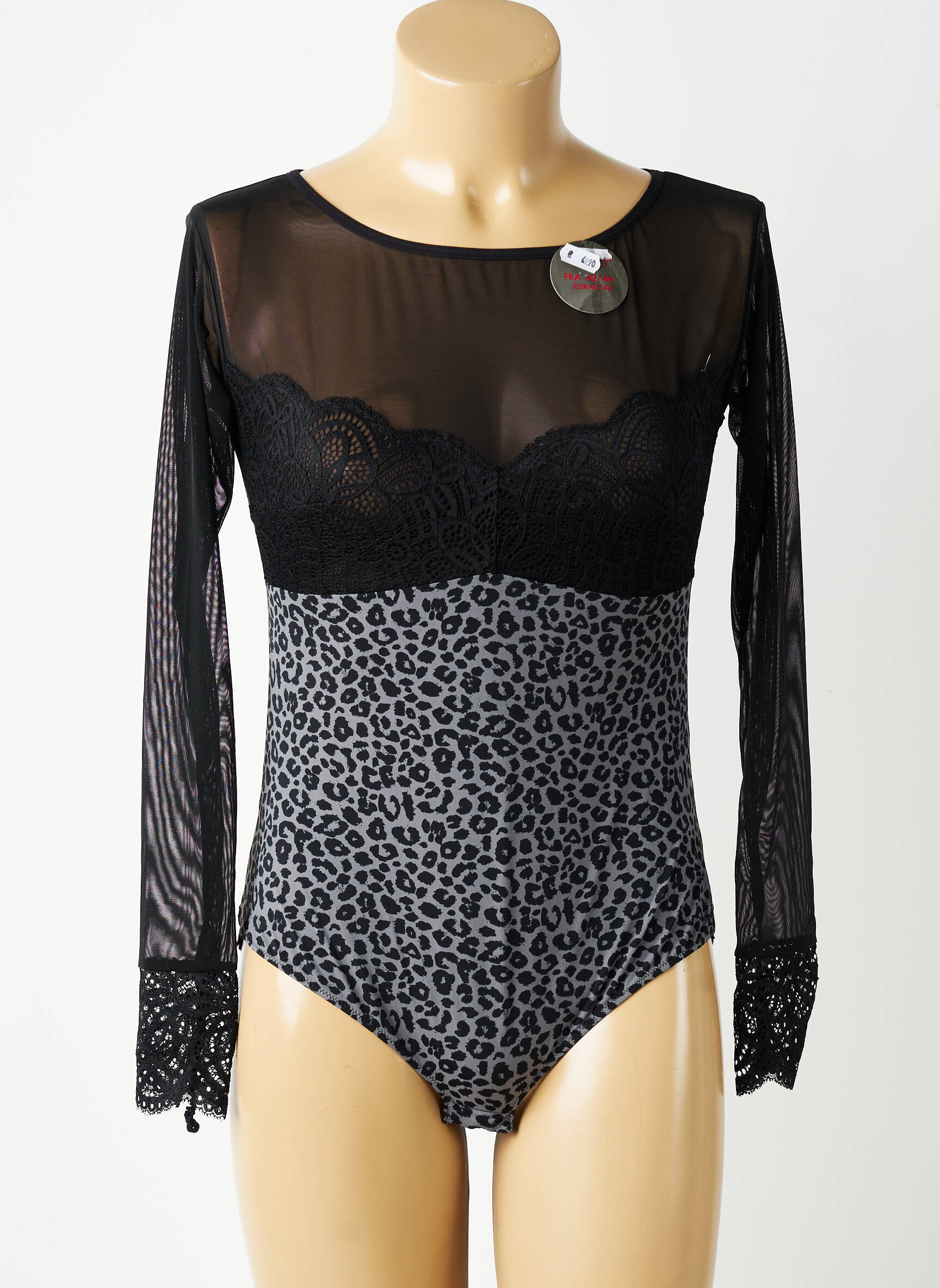 Body lingerie stretch noir ESCORT femme