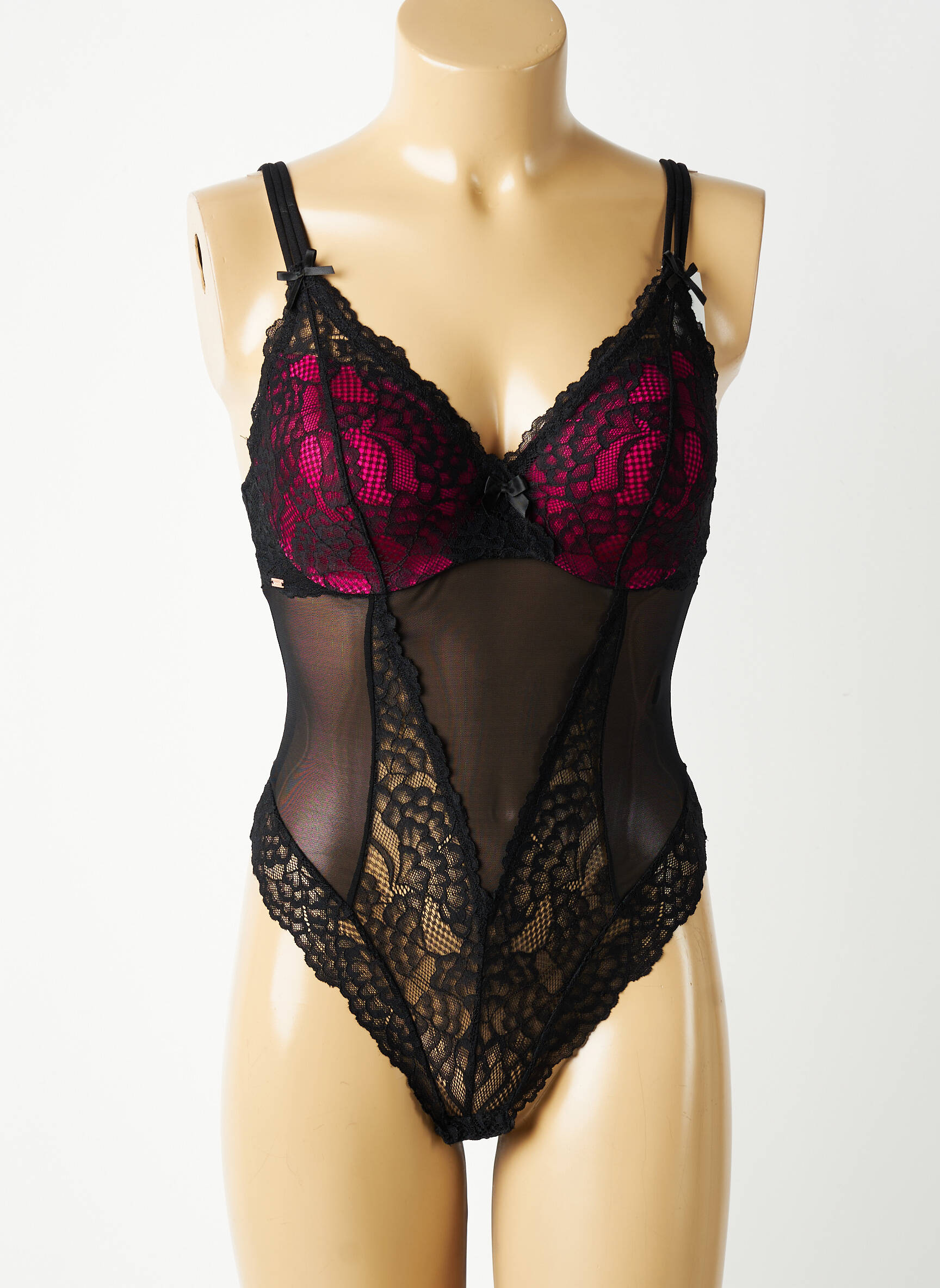 Body lingerie stretch noir VALEGE femme