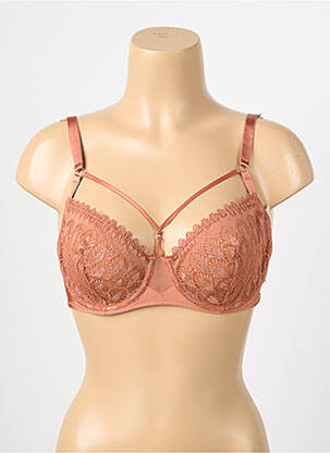 Soutien-gorge légère et transparente haut soutien-gorge emboitant marron SANS COMPLEXE femme