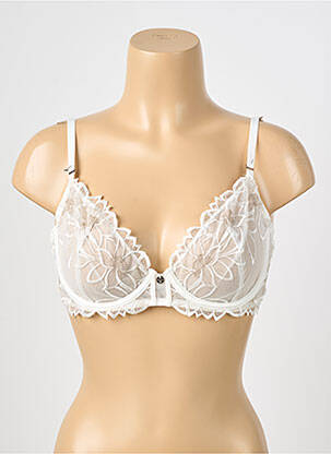 Soutien-gorge légère et transparente haut soutien-gorge emboitant blanc MORGAN femme