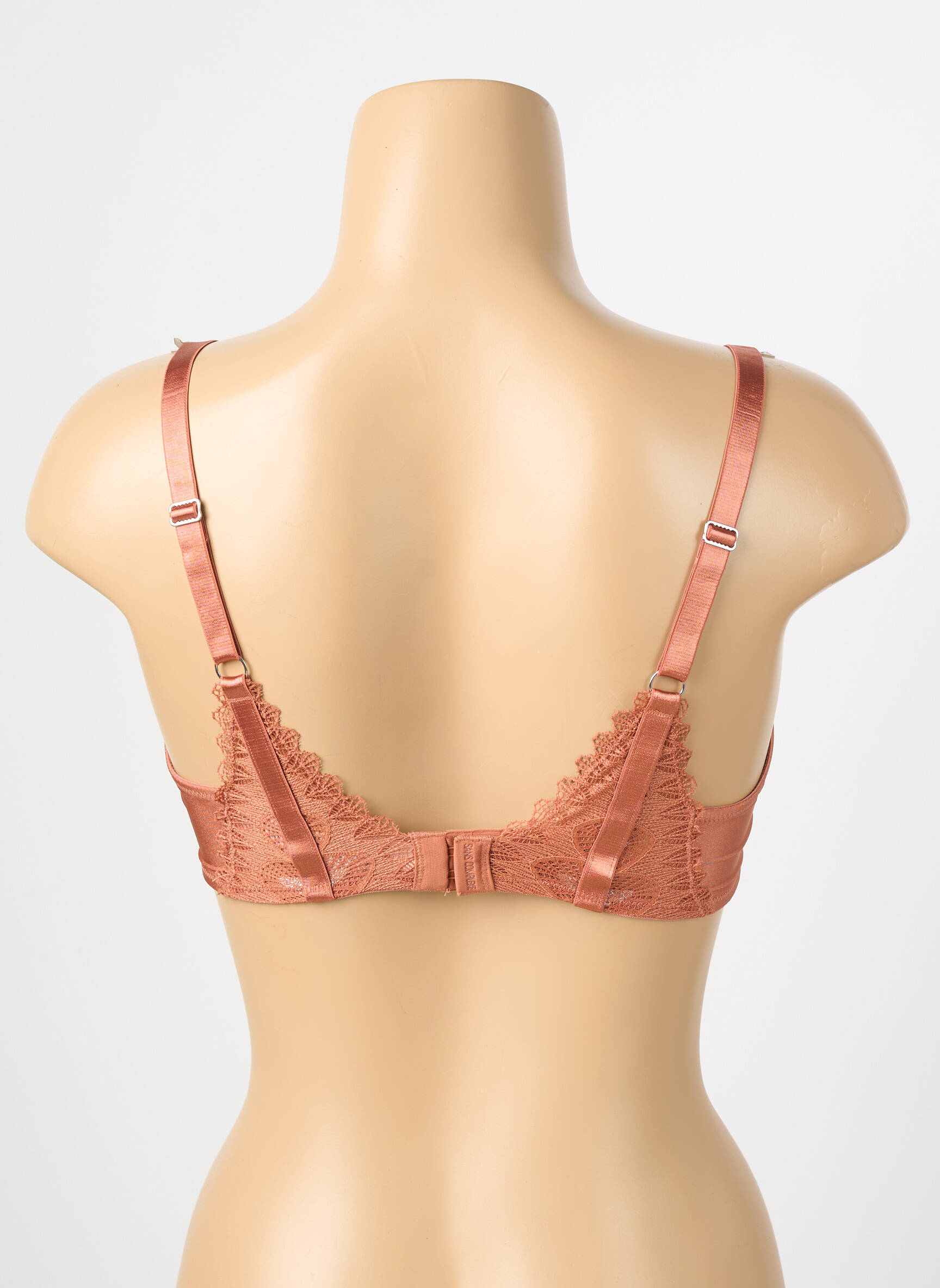 Soutien-gorge légère et transparente haut soutien-gorge emboitant marron SANS COMPLEXE femme
