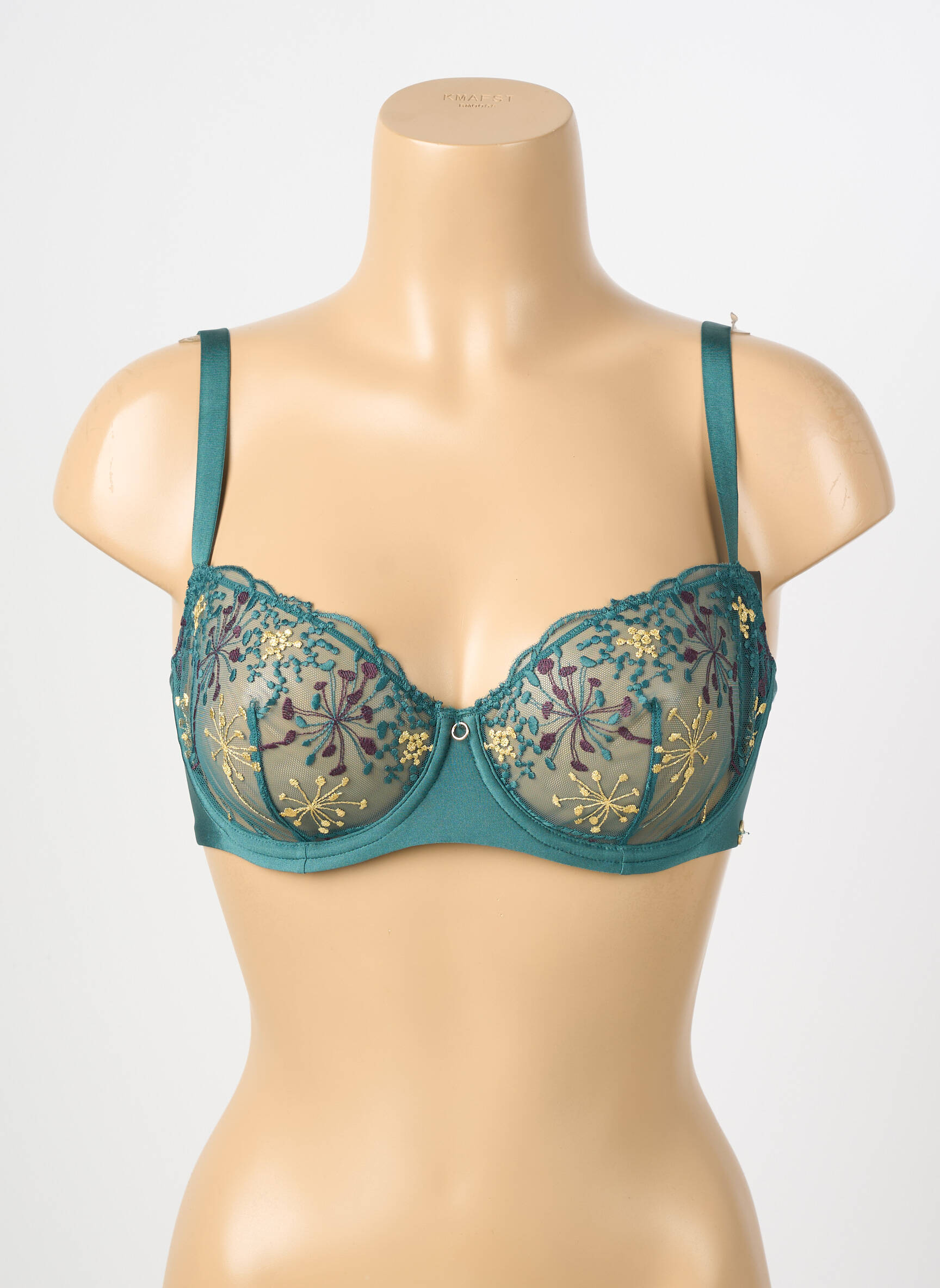Soutien-gorge légère et transparente haut soutien-gorge emboitant vert SANS COMPLEXE femme