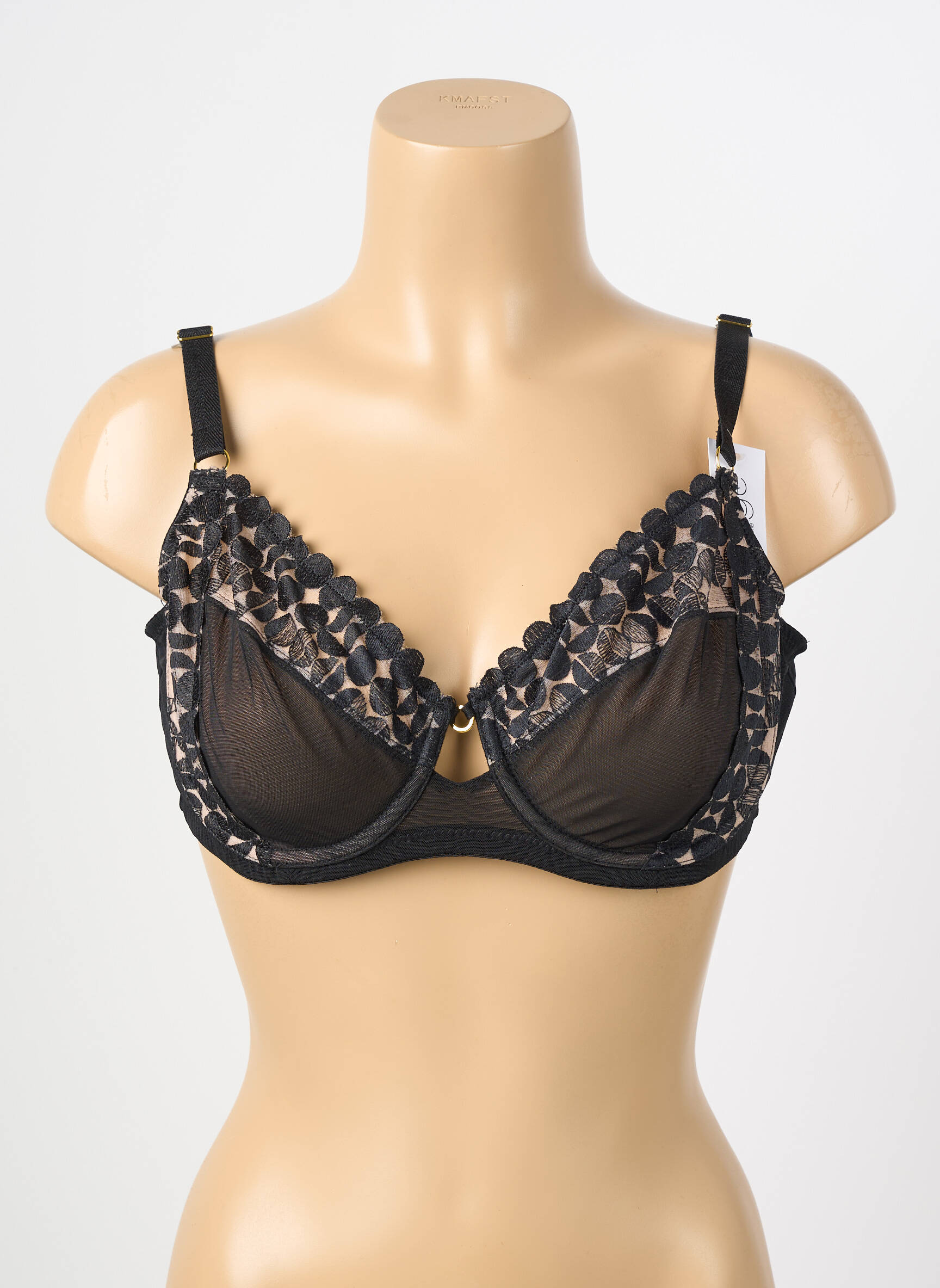 Soutien-gorge haut soutien-gorge emboitant haut soutien-gorge emboitant noir VALEGE femme