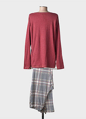 Pyjama coupe droite rouge ADMAS femme