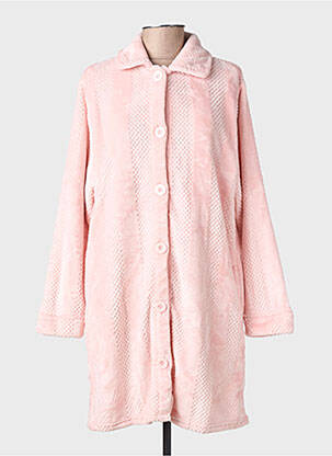 Robe de chambre col chemisier rose ADMAS femme