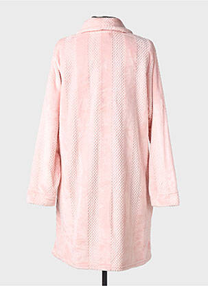 Robe de chambre col chemisier rose ADMAS femme