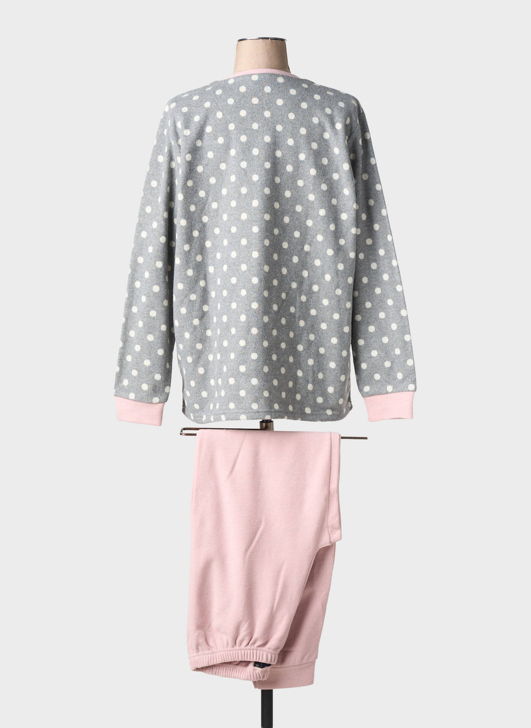 Pyjama coupe droite gris ADMAS femme