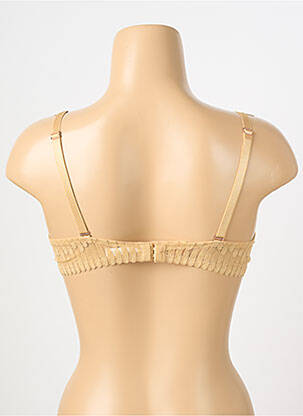 Soutien-gorge effet matière satinée haut soutien-gorge moulé or ESCORT femme