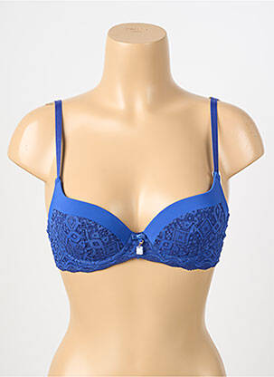 Soutien-gorge broderie haut soutien-gorge moulé bleu STEFFY femme