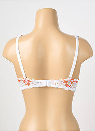 Soutien-gorge effet matière satinée haut soutien-gorge push-up orange ESCORT femme