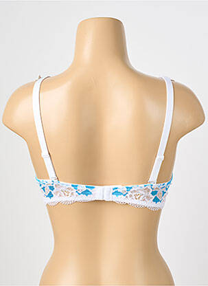 Soutien-gorge effet matière satinée haut soutien-gorge push-up bleu ESCORT femme