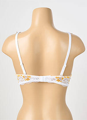 Soutien-gorge effet matière satinée haut soutien-gorge push-up jaune ESCORT femme