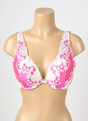Soutien-gorge effet matière satinée haut soutien-gorge push-up rose ESCORT femme