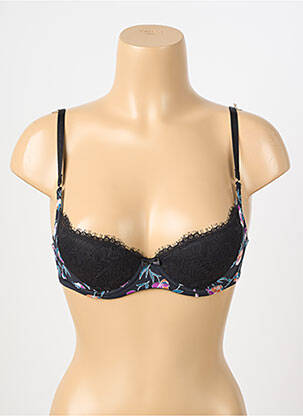 Soutien-gorge broderie haut soutien-gorge moulé noir STEFFY femme